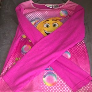 Long sleeve emoji shirt pink